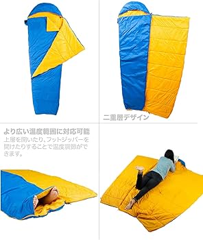 Amazon.co.jp: iClimb 寝袋 シュラフ マミー型 3Mシンサレート充填